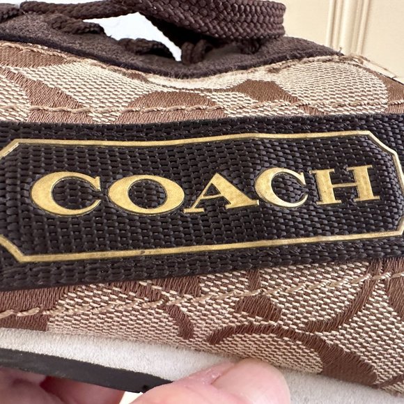 Coach Hilary Sneaker Shoe Signature Jacquard Logo sz 7 - Picture 7 of 9